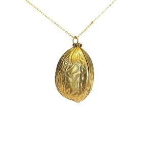 Walnut Pendant Sewing Kit Necklace